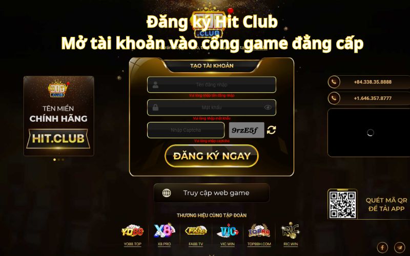đăng ký tài khoản hitclub nhanh trong 30 giây
