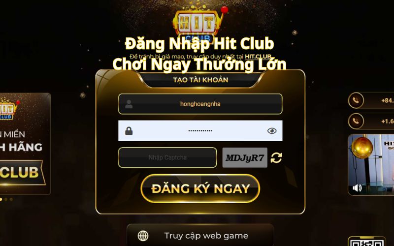 đăng nhập tài khoản hitclub