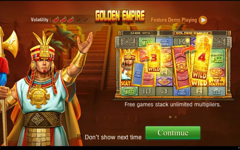 Jackpot Hoàng Kim Đế Quốc giá trị cao