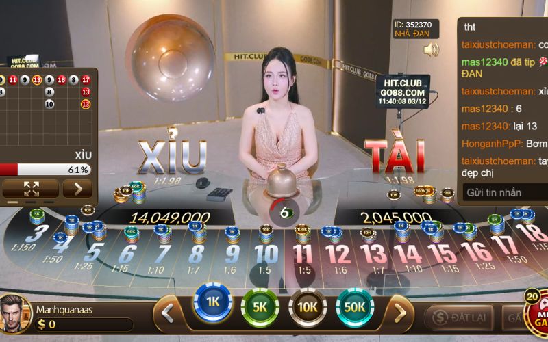 live casino HitClub xóc đĩa tài xỉu