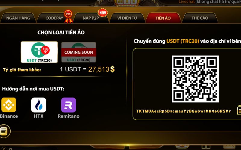 nạp tiền Hit Club nhanh chóng