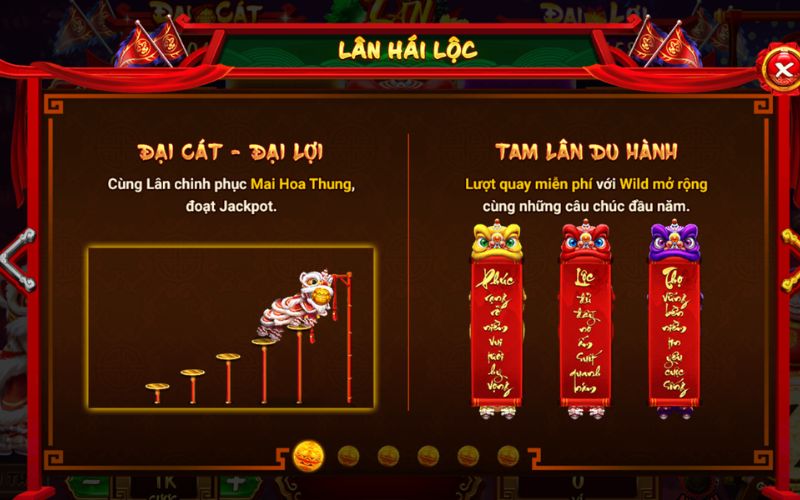 Slot Lân Hái Lộc quay hũ Đại Cát Đại Lợi