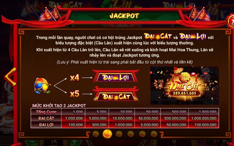 Lân Hái Lộc Wild mở rộng thưởng lớn