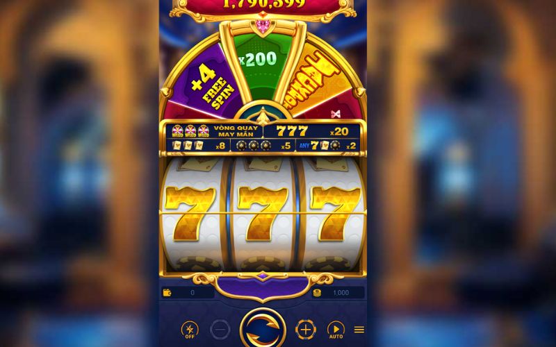 Vòng quay Hoàng Gia với jackpot nhiều cấp độ